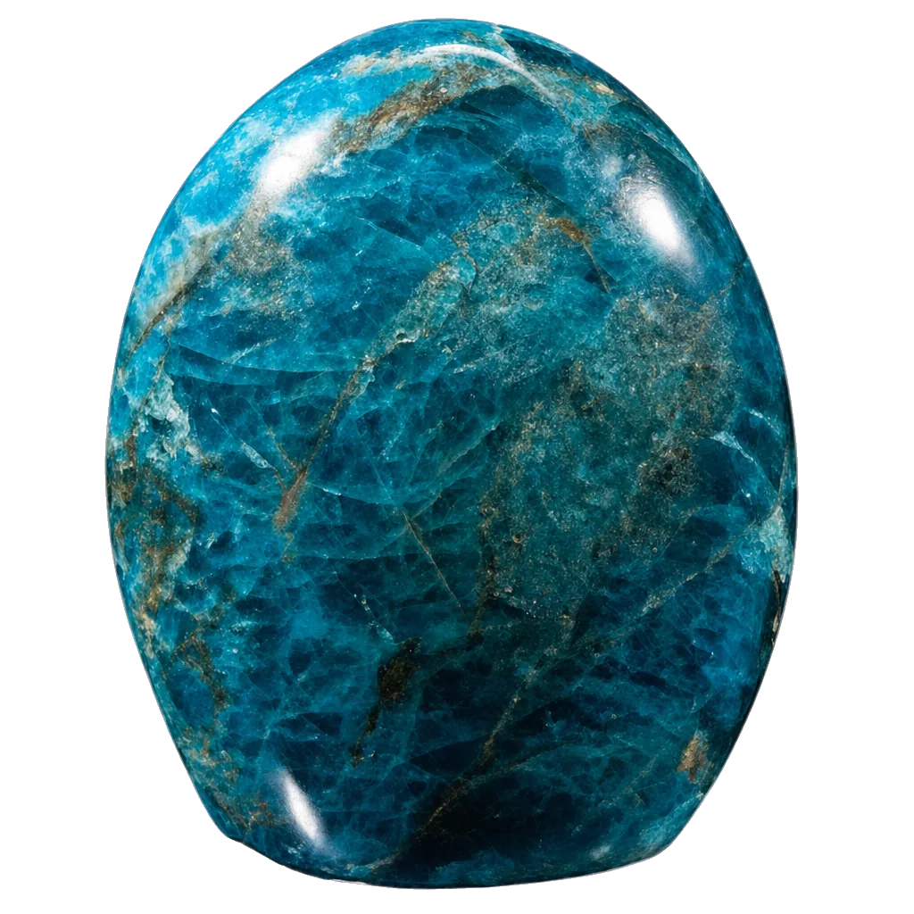 Blue Apatite, a hand-selected example