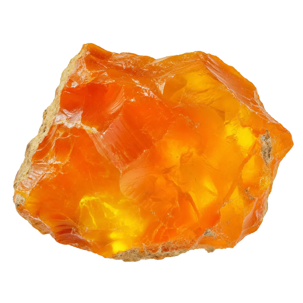 Mexican Yellow (Fire) Opal, a hand-selected example