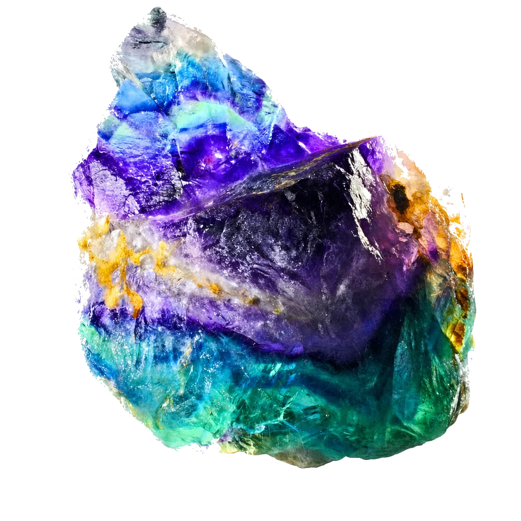 Rainbow Fluorite, a hand-selected example
