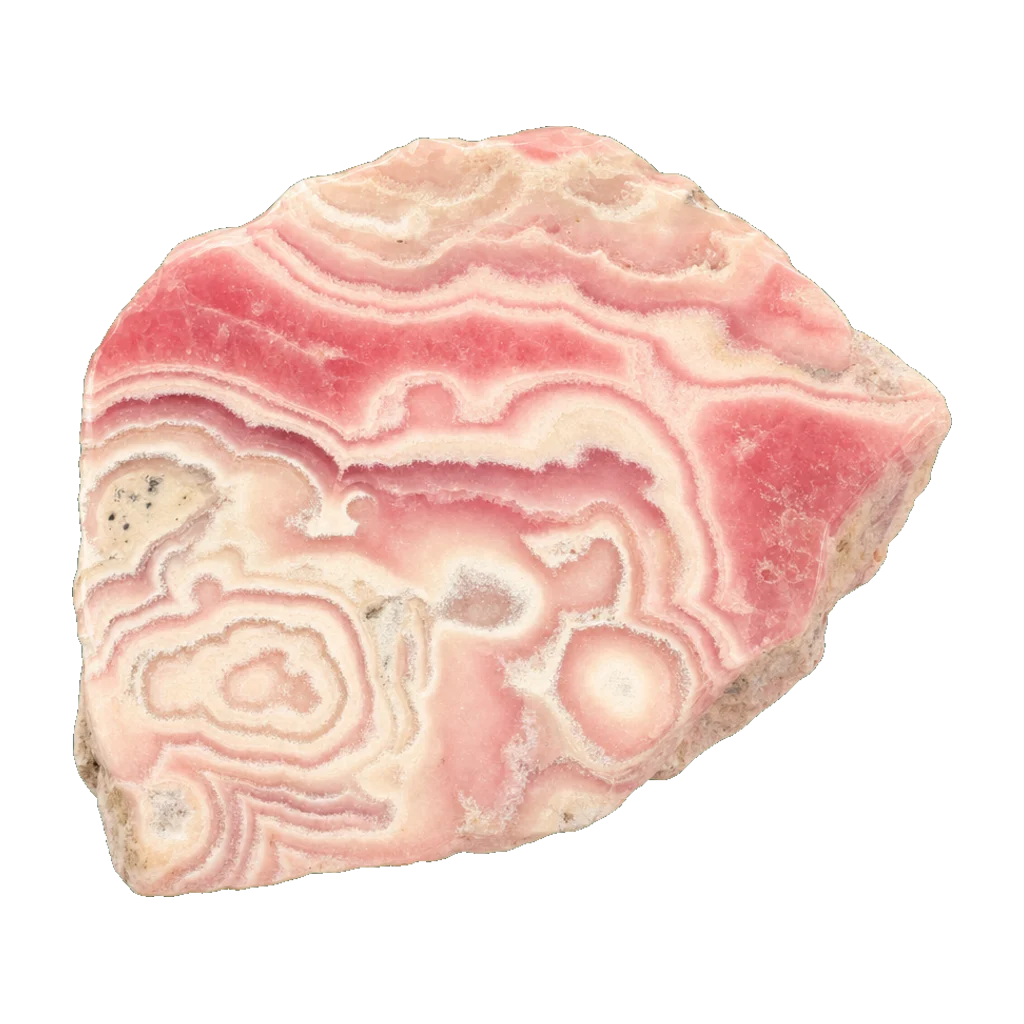 Rhodochrosite, a hand-selected example